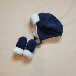0-6 Months hat and mittens